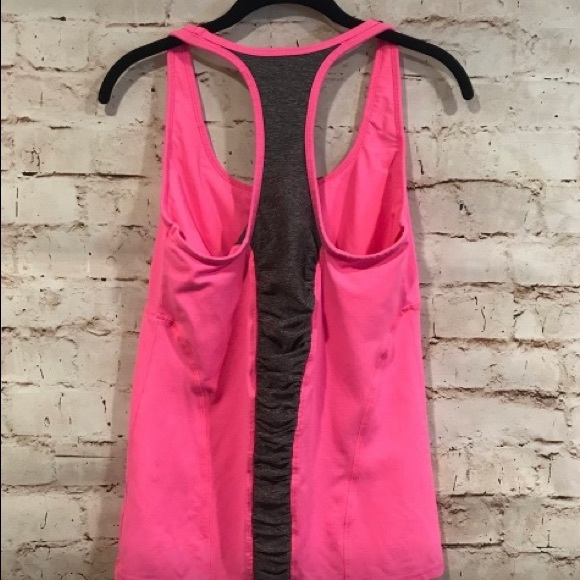 Champion Pink Tank Top Built-In Bra, Size Large - Picture 2 of 6